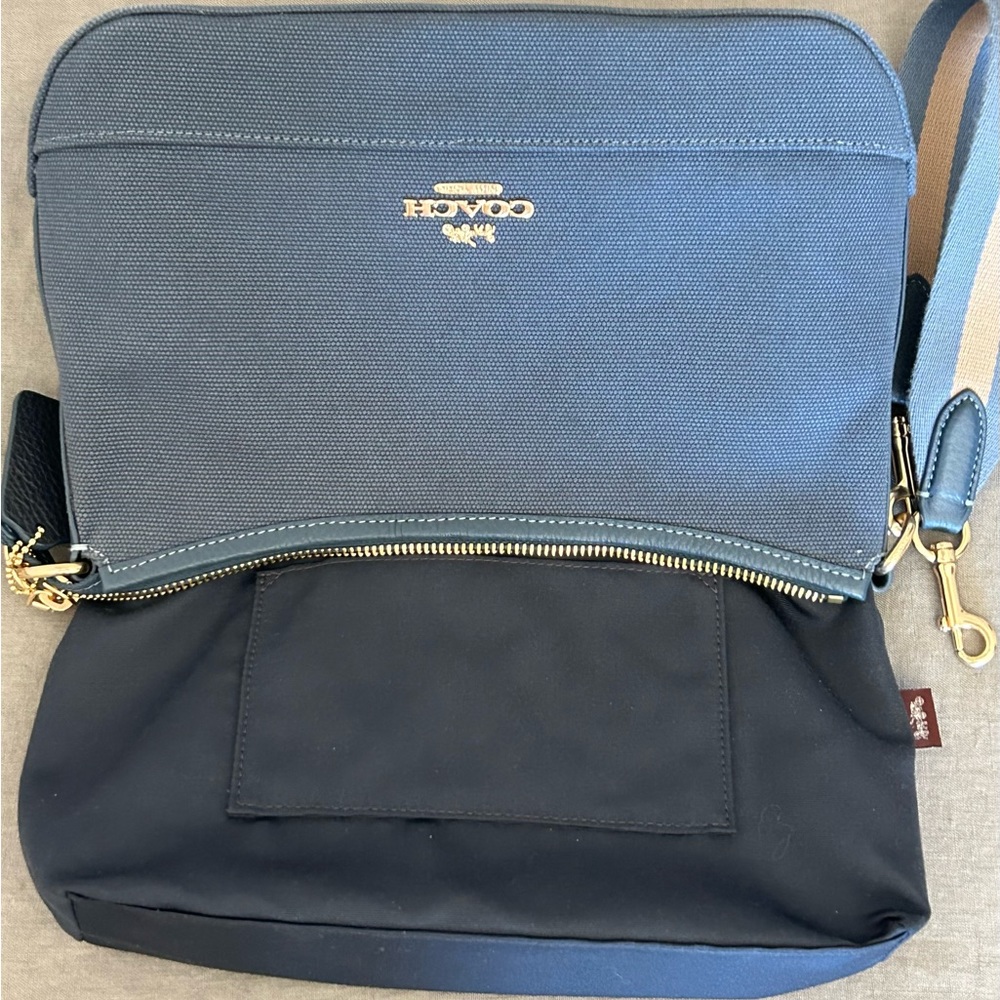 COACH Ellis Nylon Twill 2Way Shoulder/Crossbody Bag - Picture 13 of 15